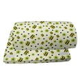 thumbnail image 4 of Flowers Insects Foot Rest, Repeating Pattern of Happy Bees and Flower Motifs, Non-Slip Backing Adjustable Ergonomic Memory Foam Leg Support for Office, Apple Green Yellow, by Ambesonne, 4 of 5