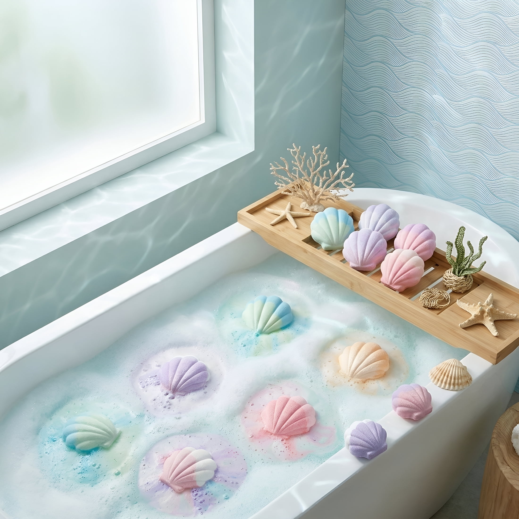 RAGUPEL Bath Bombs Gift for Kids 3+,Splashy Rainbow Hatching Bubbly Buddies,Natural Bubble Treasure Gift Set with Mega Bubbles&Surprise Inside 12 Pcs Toys,Easter Basket Stuffer