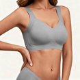 thumbnail image 5 of Mifsaly Womens Wireless Sports Bra with V Neck Wide Shoulder Straps Smooth Molded Cups and Longline Underband Comfortable Active Bralette for Yoga Fitness and Daily, 5 of 7