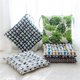 thumbnail image 3 of Seat cushion, set of 2 cushions, seat cushion, seat cushion 40x40 cm, garden seat cushion (yellow checkerboard, round), 3 of 5