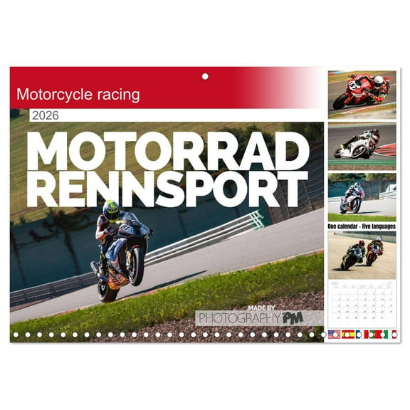 Motorcycle racing (Monthly Wall Calendar 2026 16.5 x 23.4 (open)), CALVENDO 14 Month Calendar