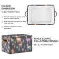thumbnail image 2 of Yayeee Canvas Storage Basket with Handles for Shelves Fabric Bins Closet Organizer, Neon Llamas Pattern, 2 of 8