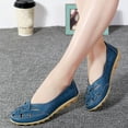 thumbnail image 7 of FRSASU Shoes Clearance Women's Shoes Lady Flats Sandals Leather Slipper Soft Shoes Blue 38, 7 of 7