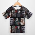 thumbnail image 3 of Michael Myers Halloween Unisex T-Shirt for Boys Girls Short Sleeve Sports Top Breathable Blouse 3D Prints Tee Shirts Casual Children Clothing 160CM, 3 of 8
