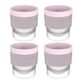 thumbnail image 2 of ZenCart 4Pcs Ice Hockey Mold with Lids Easy Release Sphere Ice Cube Maker Stackable Non-stick Puck Mold for Whiskey Cocktails Bourbon, 2 of 8