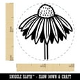 thumbnail image 2 of Coneflower Echinacea Self-Inking Rubber Stamp Ink Stamper - Brown Ink - Mini 1/2 Inch, 2 of 7