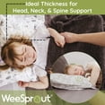 thumbnail image 6 of WeeSprout Mini Toddler Pillow for Kids Sleeping, Organic Cotton Shell & Pillowcase 18x13x3, 6 of 9