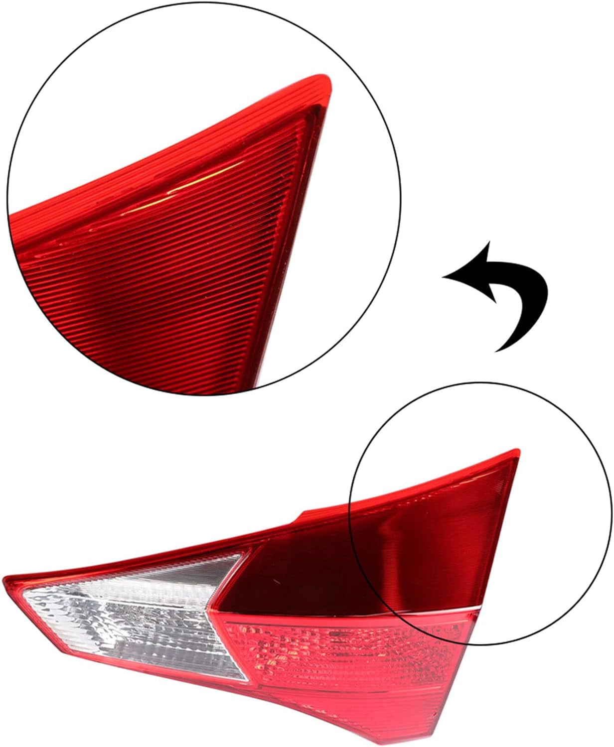 LABLT Inner Right Side Tail Light Assembly Replacement for Toyota RAV4 2013-2015 Passenger Side Rear Brake Lamp