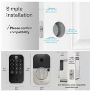Yale Assure 2 Smart Lock Keyed Wi Fi Single Cylinder Deadbolt Touchscreen Keypad