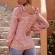 thumbnail image 4 of ICHUANYI Liquidación Mujer Casual Moda Jersey Manga Larga Blusas con Cuello en V Camiseta Soild ICHUANYI WER202308233723, 4 of 6