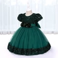 thumbnail image 4 of Vestido de niña de un año, vestido de princesa, vestido de niña de las flores, vestido de novia, falda abullonada, Europa y Estados Unidos, falda de pastel, 4 of 5
