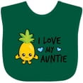 thumbnail image 3 of Inktastic I Love My Auntie with Pineapple Boys Baby Bib, 3 of 4