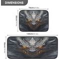 thumbnail image 3 of GZHJMY Kitchen Rug Set of 2, Dark Dragon Cushioned Anti-Fatigue Kitchen Mat Non Slip Washable Floor Mat Comfort Standing Mats for Office, Home, Laundry Room Carpet Runner, 3 of 7