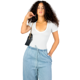 thumbnail image 1 of Player Mujer Texturizada Casual Stretch Blusa Dama Top, 1 of 5