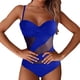 thumbnail image 3 of Traje de baño de una pieza de bikini para mujer, traje de baño de malla sexy con costuras, bikini hueco, 3 of 5