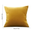 thumbnail image 3 of Leaf Quilted Embossed Pillowcase 17x17 Inch Double-Sided Solid Color with Zipper – Soft Polyester Cover for Sofa, Bed, Chair Decor in Multiple Colors, 3 of 6