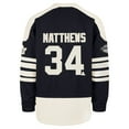 thumbnail image 3 of Men's '47 Auston Matthews Navy Toronto Maple Leafs Player Name & Number Sweep Check Eternal Lacer Sweatshirt, 3 of 3