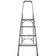 thumbnail image 1 of Escalera Plegable de Aluminio 4 Escalones Color Plata 128 cm de Altura Karlen Certificado EN 131 Karlen 14ESCALE003CH, 1 of 4