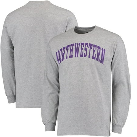 - Northwestern Wildcats Fanatics Branded Basic Arch Long Sleeve T-Shirt - Gray
