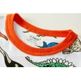 thumbnail image 5 of WOYY Big Boys Dinosaur Outfits Long Sleeved Top Pants Snug-Fit Sleepwear, Sizes 7-8, 5 of 7