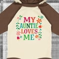 thumbnail image 4 of Inktastic My Auntie Loves Me Girls Girls Long Sleeve Baby Bodysuit, 4 of 5
