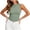 Green, variant on ClodeEU Women's Solid Color Sleeveless Tank Top ,Comfortable Y2K Layering Blouse Army Green,Women's Plus L