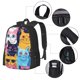 thumbnail image 2 of Fotbe Colorful Cats Pattern Art Mochila para Hombre y Mujer - Tela Oxford 600D Resistente - Mochila Impermeable de Gran Capacidad para Escuela, Viajes y Senderismo, 2 of 6