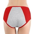 thumbnail image 4 of Aayomet Culottes Physiologiques pour Femmes en Coton Pur Anti-Fuite Menstruelle (Rouge, TG), 4 of 4
