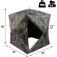 thumbnail image 2 of THUNDERBAY See Through Hunting Blind 270/360 Degree with Carrying Bag & Ground Stakes, 2-3 Person Pop Up Ground Blinds, Portable Durable Hunting Tent for Deer & Turkey Hunting, 2 of 7