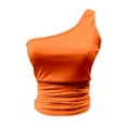thumbnail image 4 of fvwitlyh Shapewear Tank Tops for Women Women Basic Crop Tank Tops Sleeveless Racerback Sport Crop Top Orange Medium, 4 of 5