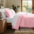 thumbnail image 4 of Bare Home Down Alternative Comforter Set - 2-Pieces - All Seasons - Twin/Twin-XL, Light Pink, 4 of 10