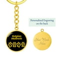 thumbnail image 5 of Belgian Malinois Mama Circle Keychain Stainless Steel or 18k Gold Dog Mom Pendant, 5 of 12