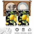thumbnail image 5 of Yellow Lemon Kitchen Towels Set of 1, Summer Botanical Black White Checkered Absorbent Dish Towels for Kitchen, Microfiber Hand Towel, Quick Drying Tea Towel for Cleaning Decorative Dishcloths, 5 of 7