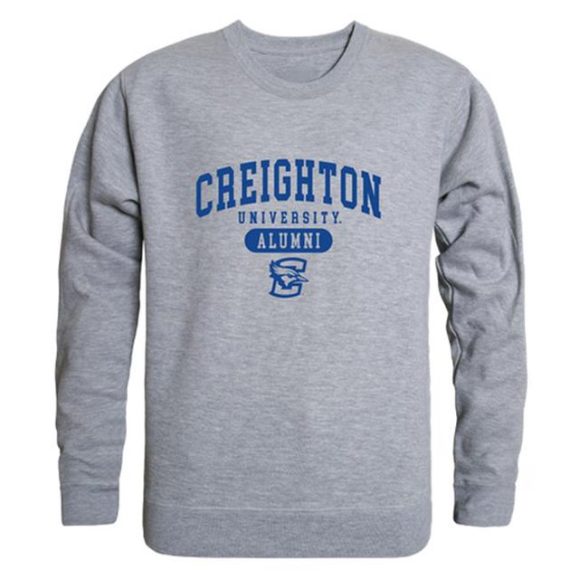 W Republic 560-118-HGY-03 Men Creighton University Bluejays Alumni Fleece, Heather Grey - Large