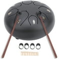 thumbnail image 1 of LAFGUR Instrument de Musique, Batterie, Tambour à Langue en Acier Rond Débutant Percussion Instrument de Musique 6 Pouces avec Sac de Rangement, 1 of 8
