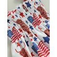thumbnail image 6 of Coduop Infant Baby Girl Independence Day Romper,Summer Sleeveless Flag Print Bodysuit Jumpsuit, 6 of 9