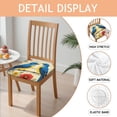 thumbnail image 2 of Pioneer Flower and Bird Seat Covers for Dining Room Chairs Set Of 4,Stretch Printed Washable Chair Seat Cover with Elastic Ties and Button,Removable Waterproof Couch Cushion Covers, 2 of 6