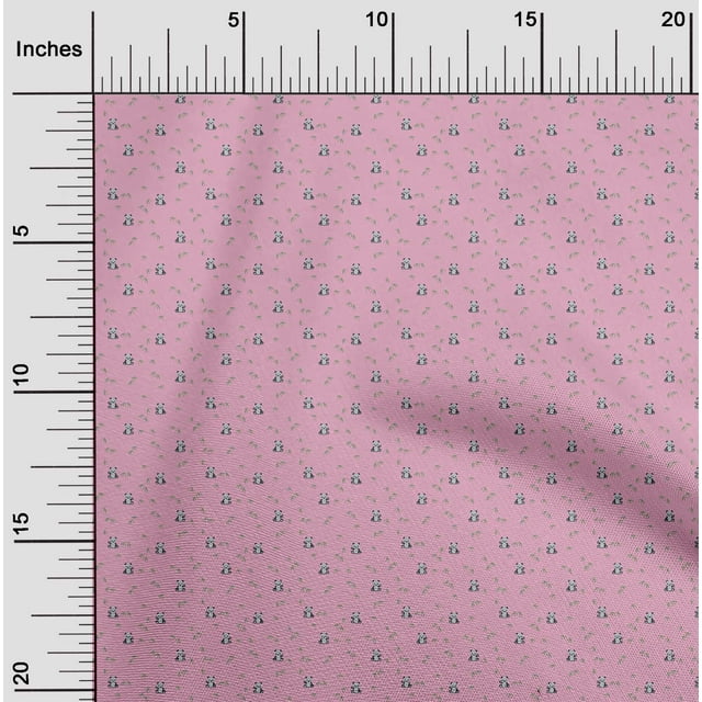 oneOone Tissu en Coton Flex Feuilles & Panda Imprimé Animal Tissu BTY 40 Pouces de Large