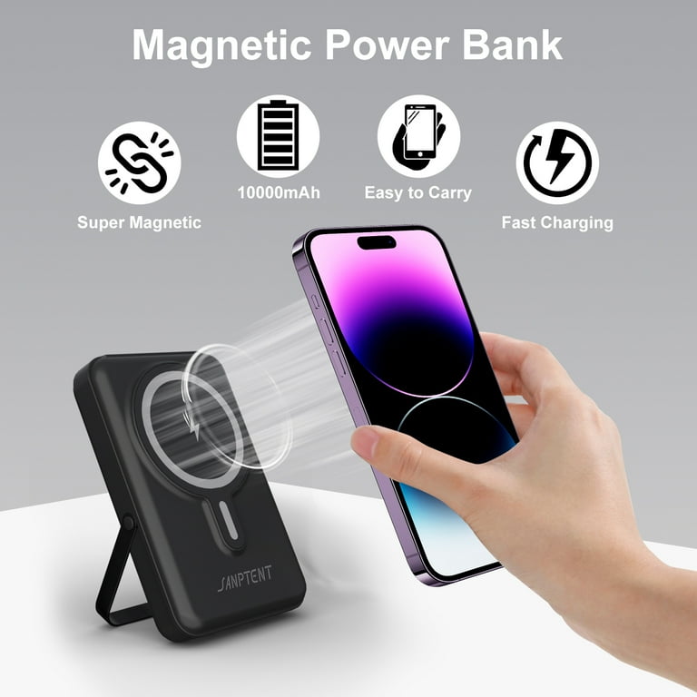 Amazon.com: BENKS Magnetic Power Bank, 6000mAh Wireless