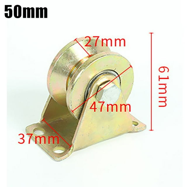 Poulie de Rail en Acier pour Câbles 1-8Mm avec 2 Roulements à Billes