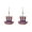 A, variant on Soumake 1 Pair Women Hook Earrings American Pride Day Celebration Rhinestone Decor Star Heart Butterfly Hat Wing Pendant Color Matching Patriotic Independence Day Hanging Earrings
