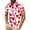 Watermelon Red-valentine day shirt men, variant on Eryao Valentines Day Shirts Men Heart Print Graphic Tops Short Sleeve Button V Neck Henley Tees,Purple,L