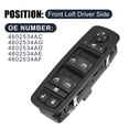 thumbnail image 2 of Unique Bargains 4602534AC Interruptor de ventana eléctrica del lado del conductor delantero izquierdo para Dodge Grand Caravan 2008-2011, 2 of 7