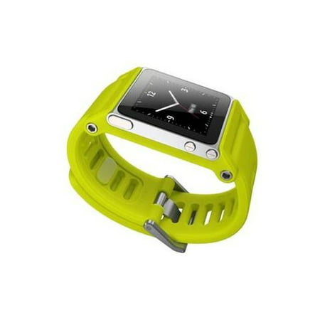 TikTok Watch Wrist Strap for iPod Nano 6G - Yellow (Best Nato Leather Strap)