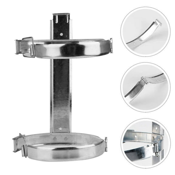 UNOMOR Adjustable Fire Extinguisher Mount Iron Rack for Vehicle Use 1Pcs