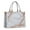 White Rose Gold, variant on Large Capacity Tote Bag,Blue Marble Pattern Handbag Fashion Luxury Tote Bag,15.7"x13"x 5.1" Inches,Laptop Compatible