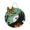thumbnail image 2 of Halloween Terrifying Pumpkin Hanging Home Party Wall Decoration Door Number, 2 of 8