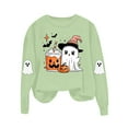 thumbnail image 4 of Womens Halloween Sweatshirts Crewneck Printed Shirts Fall Winter Long Sleeve Sweaters Casual Blouses Loose Fitting Sweatshirt Pullover Top Halloween Costumes, 4 of 8