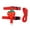Red, variant on FTsdfkl Adjustable Bunny Harness and Leash Set, Small Pet Cute Vest Harness Leash with Decoration for Small Animals Ferrets Hedgehogs Outdoor Walking