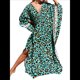 thumbnail image 2 of Vestido Caftán con Estampado Animal para Mujer, Talla Grande, para Playa, Verano 2025 Leopardo Azul Talla Única, 2 of 10